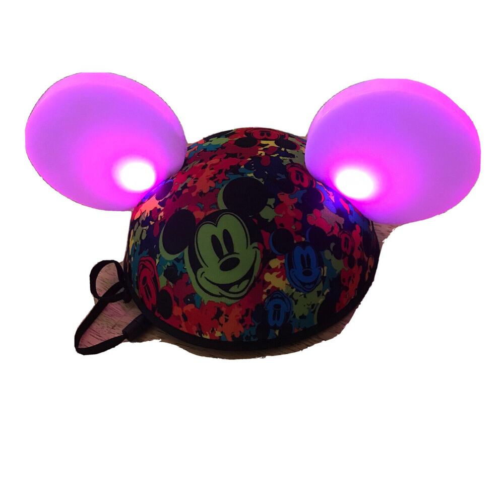 NEW Disney Parks Light Up Mickey Ears Bright World Of Color One Sz interactive